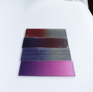 Panneau de verre artistique laminé avec maille métallique, style décoratif pour cloisons de bâtiments, décoration intérieure de maison et de bureau - Product Image 4