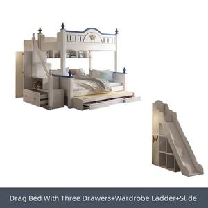 <span class=keywords><strong>Litera</strong></span> doble de diseño de lujo moderno para niños, madera maciza de alta calidad con características giratorias, muebles de dormitorio de lujo suave - Product Image 6