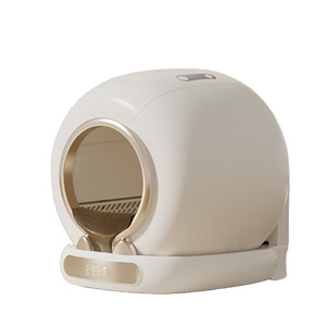 Smart Cat Litter Box Automatic 65L Round <b>Plastic</b> <b>Dust</b>-Free Odor Control Easy Clean Closed Design for Cats - Product Image 1