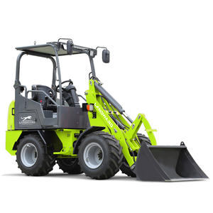 Mesin pemuat Front-End elektrik kualitas tinggi pemuat kompak bertenaga baterai penggerak empat roda 1980kg grosir pemuat pertanian Mini - Product Image 1