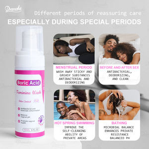 Dromaka Paquete personalizado Limpiador Yoni Lavado Ácido bórico Cuidado de la higiene vaginal femenina para la picazón Limpiador de equilibrio de PH - Product Image 6