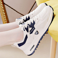 Nouvelle Collection Printemps 2026 – Baskets Chunky Femme Grande Taille Style Coréen Légères en Cuir pour Course et Quotidien