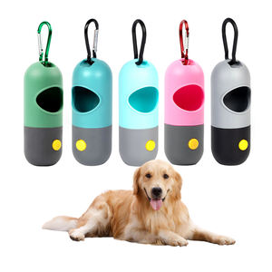 Dispensador portátil de bolsas para caca de perro multimaterial Fácil eliminación de residuos de mascotas Hecho de plástico Madera Lana Nylon Acrílico - Product Image 5