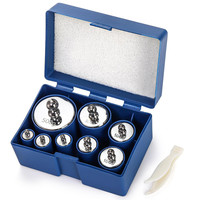 1000g poids d'étalonnage Gram précision balance en acier Kit de poids d'étalonnage ensemble pince à épiler balance numérique balance de laboratoire