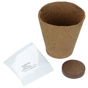 Ensemble cadeau promotionnel de jardinières écologiques personnalisables avec logo, kit de plantation biodégradable pour événements d'entreprise - Product Image 1