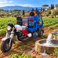 Foreuse de puits d'eau portable à haute efficacité, directement de l'usine, 100m 150m 200m, fiable et facile à utiliser