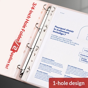 Cartella trasparente in PP a fogli mobili con 11 fori, inserto <span class=keywords><strong>A4</strong></span>, tasche protettive per pagine a 11 fori, protezioni in plastica per fogli - Product Image 3
