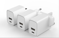 Pengisi daya Cepat produk elektronik pengisi daya dinding, penjualan terbaik PD 20W port usb ganda tipe c 5V 3A US EU AU UK