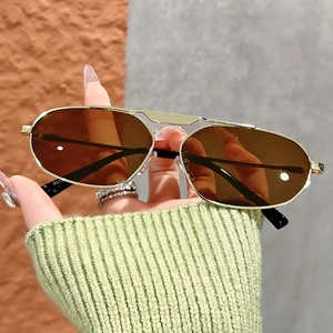 Lunettes de soleil ovales Kedun à monture unique pour femme, nouveau style européen et américain 2025, mode rétro, protection UV400 - Product Image 3