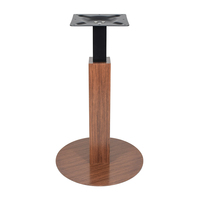 Pied de table moderne en métal et fer, couleur grain de bois, pour restaurant commercial, café, hôtel