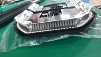 DC12V 24V Kompakte Schlanke Warnleuchte für Krankenwagen und Ingenieurfahrzeuge mit Bernsteinfarbenem Stroboskop-LED-Lichtbalken