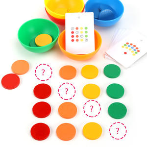 Hot New <span class=keywords><strong>Popular</strong></span> Juego de clasificación de colores Juguetes Pasta creativa Juguetes de madera para niños Clasificación de reconocimiento de color Contando CE - Product Image 3