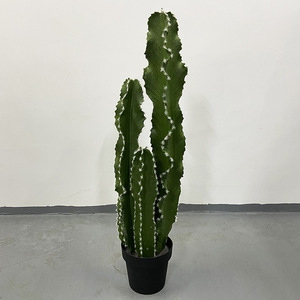 Plante de cactus artificielle réaliste avec <span class=keywords><strong>pot</strong></span>, grand cactus artificiel décoratif pour la décoration intérieure de la maison et du jardin - Product Image 6
