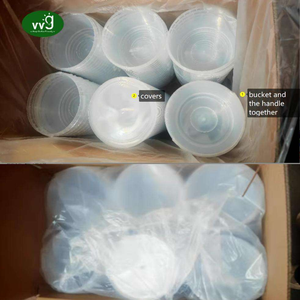 Contenitore per Alimenti in Plastica PP Personalizzato VVG da 1L, 1.5L, 2L, 3L, 5L con Coperchio e Manico per Frutta, Bevande, Latte, Tè, Gelato - Product Image 5