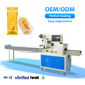 เครื่องบรรจุภัณฑ์แบบไหลความเร็วสูง เครื่องบรรจุภัณฑ์แบบแพ็ค สำหรับมันฝรั่งทอด เค้ก ขนมปัง เครื่องบรรจุภัณฑ์แบบซอง - Product Image 1