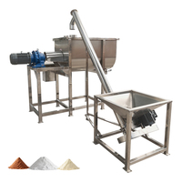 Mélangeur à ruban de qualité alimentaire avec vis sans fin, port de décharge inférieur, mélangeur à ruban horizontal, mélangeur à ruban en acier inoxydable 100 kg