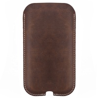 Crazy horse — coque universelle pour téléphone portable, étui en cuir véritable, pour iphone/samsung/black berry/htc/truette