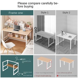 Cross-border minimalist small rental room dormitory computer desk home bedroom solid wood tabletop multi-functional desk - Product Image 4