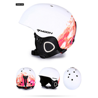 Casque de snowboard, de ski et de skateboard unisexe MOON, très vendu, personnalisable, couleur durable, respirant, avec matériau EPS+PVC