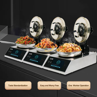 Cuisine commerciale Robot Cuisinière Électrique Restaurant Automatique Riz Frit Sauté Wok Automatique Machine De Cuisson Des Aliments