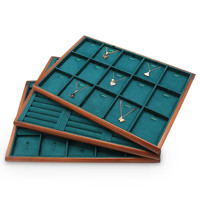 FADELI PACKING Promotion : Boîte de rangement et de présentation en bois peint, économique mais luxueuse, pour bagues, colliers ou boucles d'oreilles