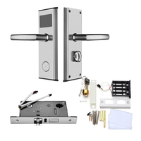 Cerradura Inteligente para Hotel sin Llave, Cerraduras Electrónicas con Tarjeta RFID y Llave, Antirrobo, Duraderas, Impermeables, Pulimentadas
