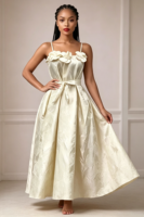 Robe Midi Femme Tendance 2026 – Vêtement Décontracté en Soie Lavable à Prix Abordable – Personnalisable