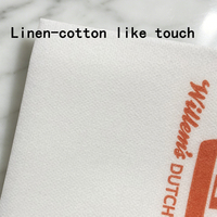 Serviettes en papier de luxe ultra douces effet lin, personnalisables avec logo, en papier Airlaid épais pour dîner, idéales pour hôtels et banquets