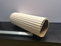 Panneaux muraux 3D en chêne blanc super flexibles, revêtement mural en bois massif rainuré, décoration intérieure