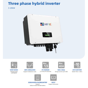 Système d'énergie solaire hybride HFIE 10KW le plus vendu, panneaux photovoltaïques 580W, stockage d'énergie hors réseau, kit avec batterie au lithium - Product Image 6
