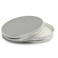 En stock, couvercle en aluminium 70-400 pour pot en verre à paroi droite de 8 oz, couvercle à vis en métal doré/argent/noir