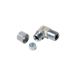 Raccord à filetage externe en acier au carbone ROKE, angle droit, 6 mm-42 mm, simple ferrule, raccords de tuyauterie hydraulique - Product Image 2