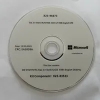 SQL Server 2025 Standard Internet DVD Pack Anglais Enterprise Networking Server avec 16 licences CAL Activation en ligne En stock