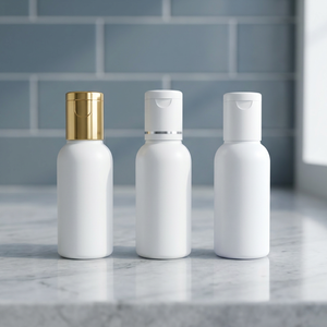 Botella de Champú de 50 ml con Tapa Abatible, Recargable, Duradera, Envase de Plástico HDPE para Champú, Acondicionador, Loción Corporal - Product Image 1