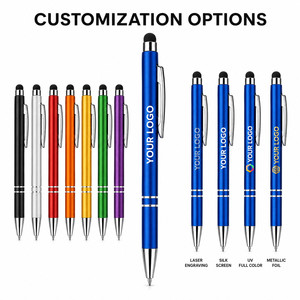 Stylo publicitaire personnalisé avec logo, stylo à bille en métal aluminium pour cadeau d'entreprise, appareil tactile, fournitures de bureau - Product Image 4