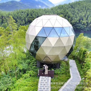 Dôme Igloo Préfabriqué Moderne en Aluminium Aéronautique pour Hôtel Extérieur – Module Hémisphérique - Product Image 2