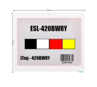 Etiqueta Electrónica Inteligente para Estantes con Sistema ESL Bluetooth de 4 Colores y Larga Vida Útil para Tiendas y Hospitales