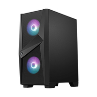 Boîtier pour ordinateur portable MSI MAG FORGE 100R, moyenne tour de pc avec ARGB 120mm, ventilateur, compatible avec ATX, micro-atx/Mini ITX