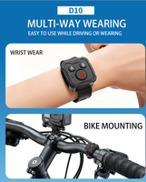 Télécommande pour caméra sportive sans fil, étanche, en ABS, couleurs personnalisables (plusieurs options)