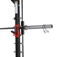 Soporte Simple para Sentadillas con Barra de Dominadas para Gimnasio en Casa, Estructura de Acero Resistente para Sentadillas y Press de Banca