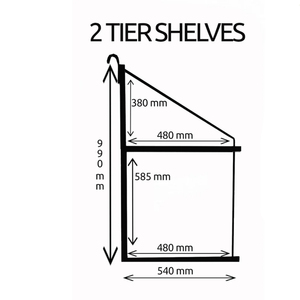 부품 및 액세서리 판매를 위한 <span class=keywords><strong>2</strong></span> 단 배송 컨테이너 선반 및 랙 계층 브래킷 - Product Image 6