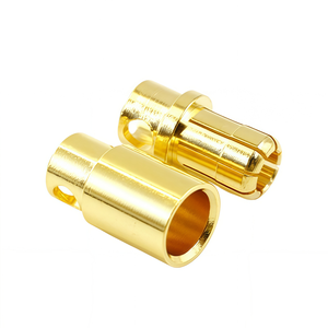 Conector Amass GC8010 Serie 8.0mm Macho y Hembra, 80A, de Alta Resistencia, Chapado en Oro, para Sistemas de Alimentación de Drones y Modelos Industriales - Product Image 1