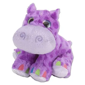 fashion big eyes plush purple hippo custom cute baby toy soft stuffed plush toy hippo