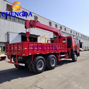 Sinotruk howo ידני בשימוש 20 טון 6*4 10 גלגלים lhd/rd משאית רכוב עגור הידראולי גדול בום משאית הרמה עבור הרמת משקל - Product Image 6