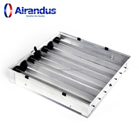 NOUVEAU Amortisseur à lame en aluminium extrudé industriel HVACR OBD-B, étanchéité sans fuite, construction durable pour les systèmes HVAC d'entrepôt