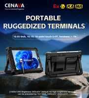 Tableta Industrial Resistente CENAVA de 10 Pulgadas con Sistema Operativo Win11, Posicionamiento GPS, RAM de 16 GB, Compatible con Escáner de Código de Barras 1D/2D, Batería Extraíble