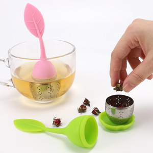 Customize Silicone Handle Stainless Steel <strong>Tea</strong> <strong>Infuser</strong> Strainer, <strong>Loose</strong> Leaf <strong>Tea</strong> <strong>Infuser</strong> - Product Image 4