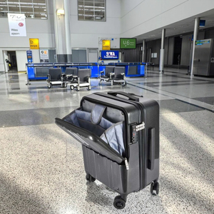 RESENA RA8702 <strong>Laptop</strong> Pocket Coyright 100% PC Material Hard <strong>Case</strong> 20 Inch Carry <strong>on</strong> Valise Trolley Travel Luggage - Product Image 2