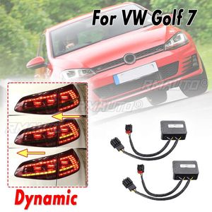 A Pair Semi Dynamic Blinker Taillights Module Turn Signal <b>LED</b> Turn Signal <b>Lights</b> Cable <b>Wire</b> for VW Golf 7 2012-2018 - Product Image 1