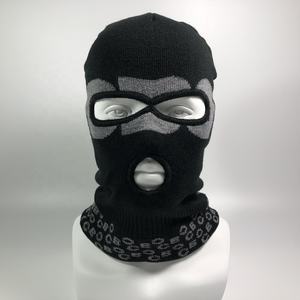 قناع تزلج 3 ثقوب بتصميم مخصص من الجاكار بتصميم مخصص للشتاء من OEM الأعلى مبيعًا على الموضة - Product Image 2